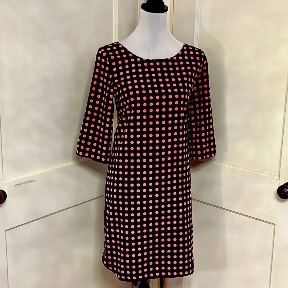GAP Women’s Polka Dot Shift Dress Size Small Navy & Pink